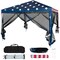 10x10 Pop-Up Canopy Tent Waterproof Oxford Fabric with 4 Mesh Walls Portable Gazebo